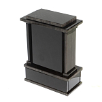 Часы настольные черные из натурального камня Обсидиан Stone Clock варинант исполнения - 3 | Loft Concept в Ижевске