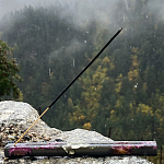 Подставка под благовония из эпоксидной смолы с цветами прямоугольная черная Epoxy Flowers Incense Stand Black варинант исполнения - 3 | Loft Concept в Ижевске