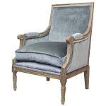 Кресло William Classical Armchair grey velvet варинант исполнения - 3 | Loft Concept в Ижевске