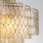 Люстра многоярусная с декором из натуральной морской ракушки Iridescent Light варинант исполнения - 4 | Loft Concept в Ижевске