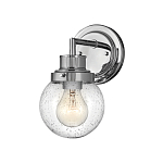 Бра для ванных комнат с прозрачным шарообразным плафоном из стекла с пузырьками на круглом основании Hinkley варинант исполнения - 6 | Loft Concept в Ижевске