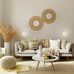 Бра в форме диска с перламутровыми прямоугольниками из морской ракушки Touch of Marine Charm варинант исполнения - 4 | Loft Concept в Ижевске