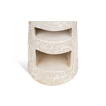 Керамический столик с деревянной столешницей "Пешка" варинант исполнения - 4 | Loft Concept в Ижевске