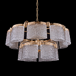 Люстра двухъярусная с текстурными овальными абажурами Splendor Palace Style варинант исполнения - 2 | Loft Concept в Ижевске