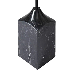 Кофейный столик с круглой столешницей и мраморным основанием Steel Reliability варинант исполнения - 3 | Loft Concept в Ижевске