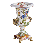 Ваза из фарфора с бронзовыми Овнами Bronze Aries варинант исполнения - 3 | Loft Concept в Ижевске