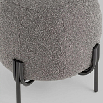 Пуф в ткани букле темно-серого цвета Pikelet варинант исполнения - 4 | Loft Concept в Ижевске