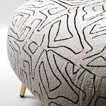 Кресло мягкое с принтом на золотистых ножках Onlooker варинант исполнения - 3 | Loft Concept в Ижевске