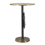 Столик приставной с абстрактным основанием и акцентом в виде золотистого диска Heavenly Space варинант исполнения - 4 | Loft Concept в Ижевске